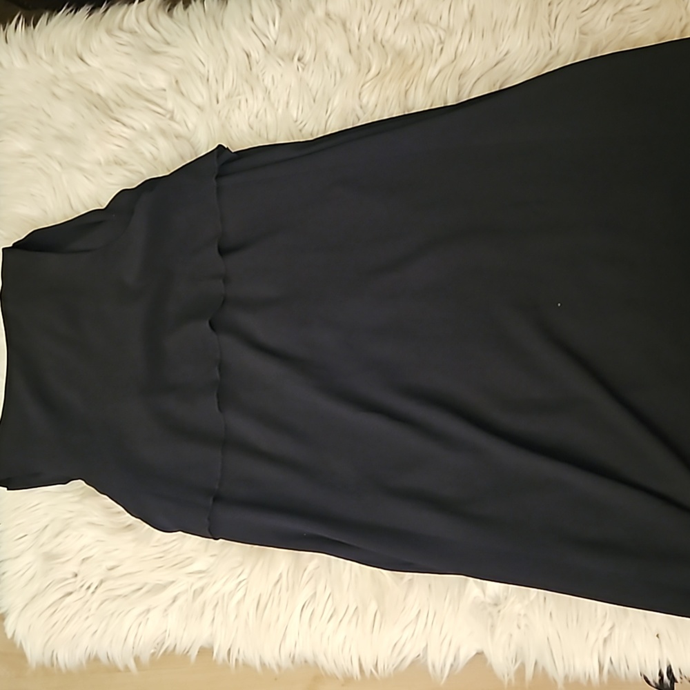 UK2LA Black Ruffled Tank-Style Cardigan – Size Medium - Picture 4 of 4